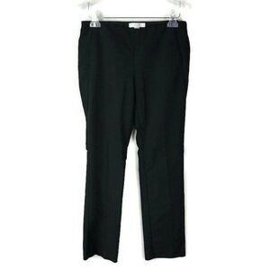 Chicos Career Black Side Zip Straight Leg Pant 00